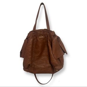 Authentic Prada Milano Ribbon Leather Shoulder Bag